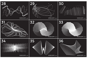 36 Technological Vector Shapes