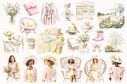 Spring Is Here. Pink Edition., a Seasonal Illustration by PeDe Designs (Thumbnail 4 of 14)