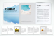 Clean Editorial Brochure Template, a Brochure Template by McLittle Stock (Thumbnail 1 of 4)