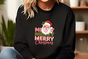Retro Patchwork Santa Claus Png, an Illustration by SinaCreation (Thumbnail 4 of 7)