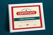 Red Vintage Design Certificate, a Print Template by graphicook (Thumbnail 2 of 3)