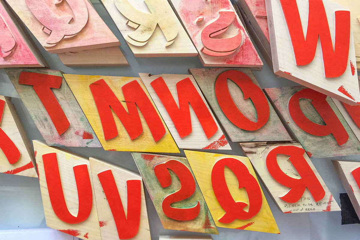 Cedric: Letterpress color font, a Font by Australian Type Foundry (Photo 6 of 8)