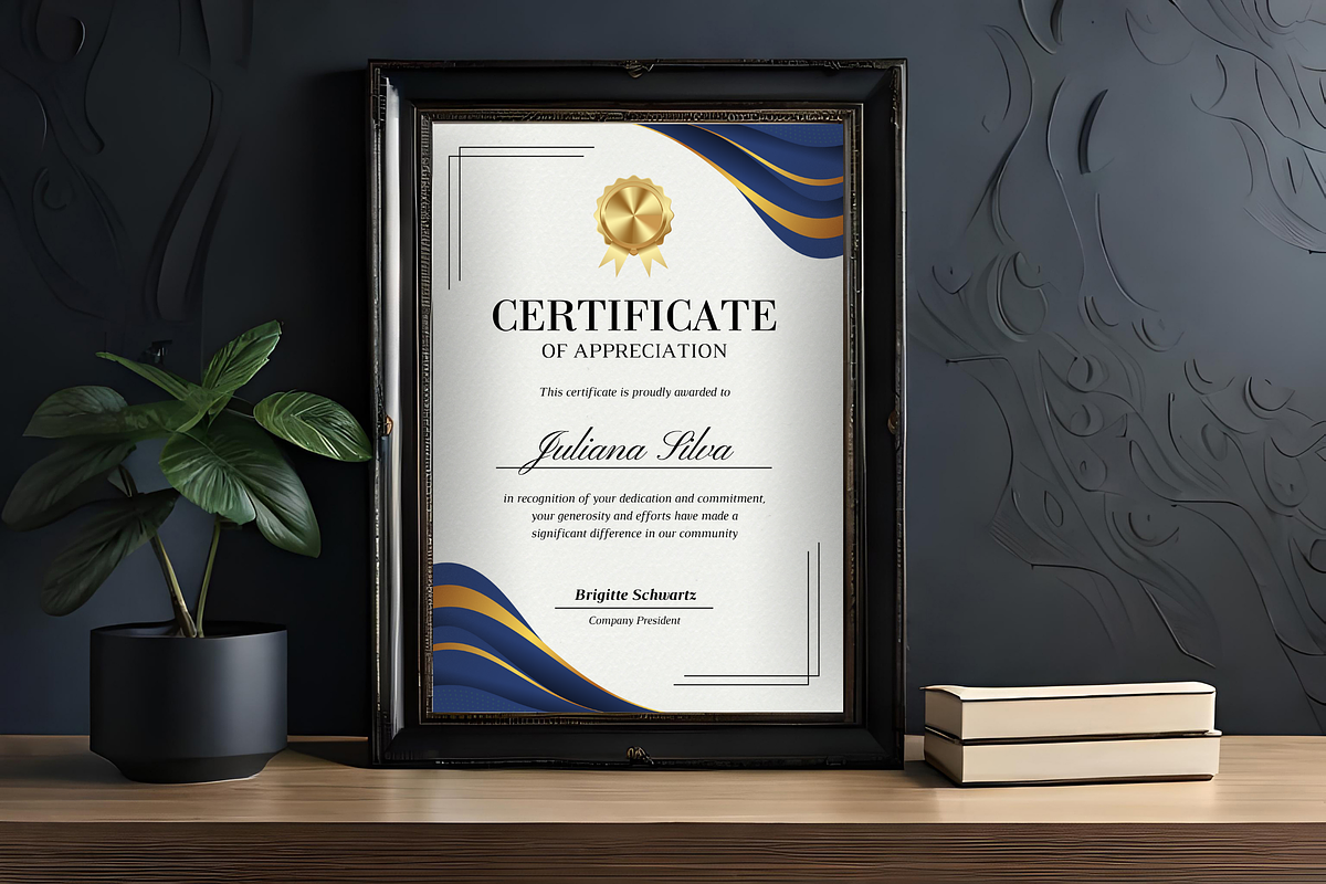 Modern Appreciation Certificate, a Templates & Theme by TemplateCastleStore (Photo 3 of 9)