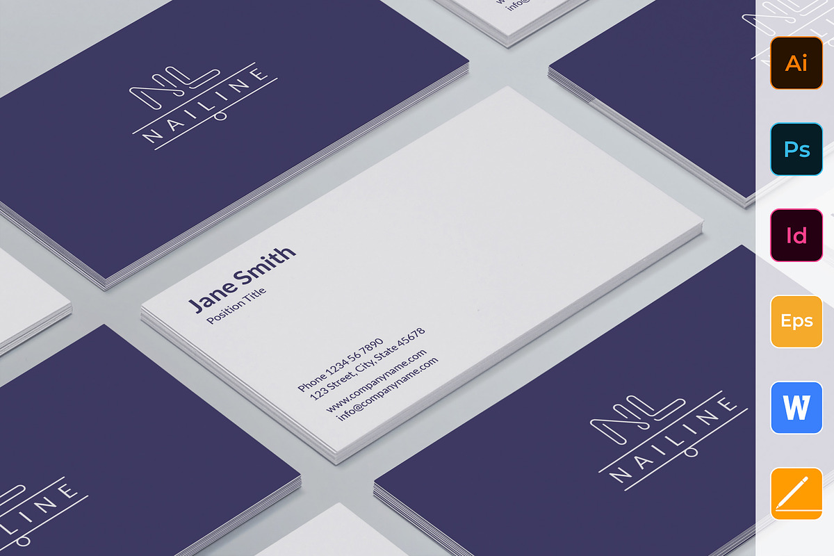 Nail Studio Business Card, a Business Card Template by TemplatesNow! (Photo 1 of 3)