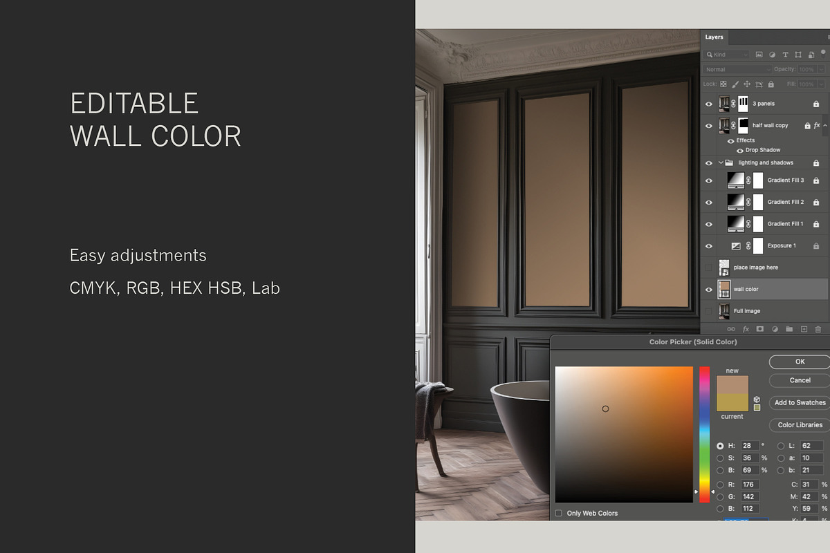 Paris Home | Bath No. 2 Mockup, a Household Mockup by Blixa 6 Studios (Photo 6 of 8)