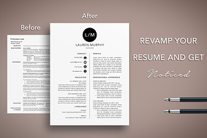 Modern Resume CV Template Teacher