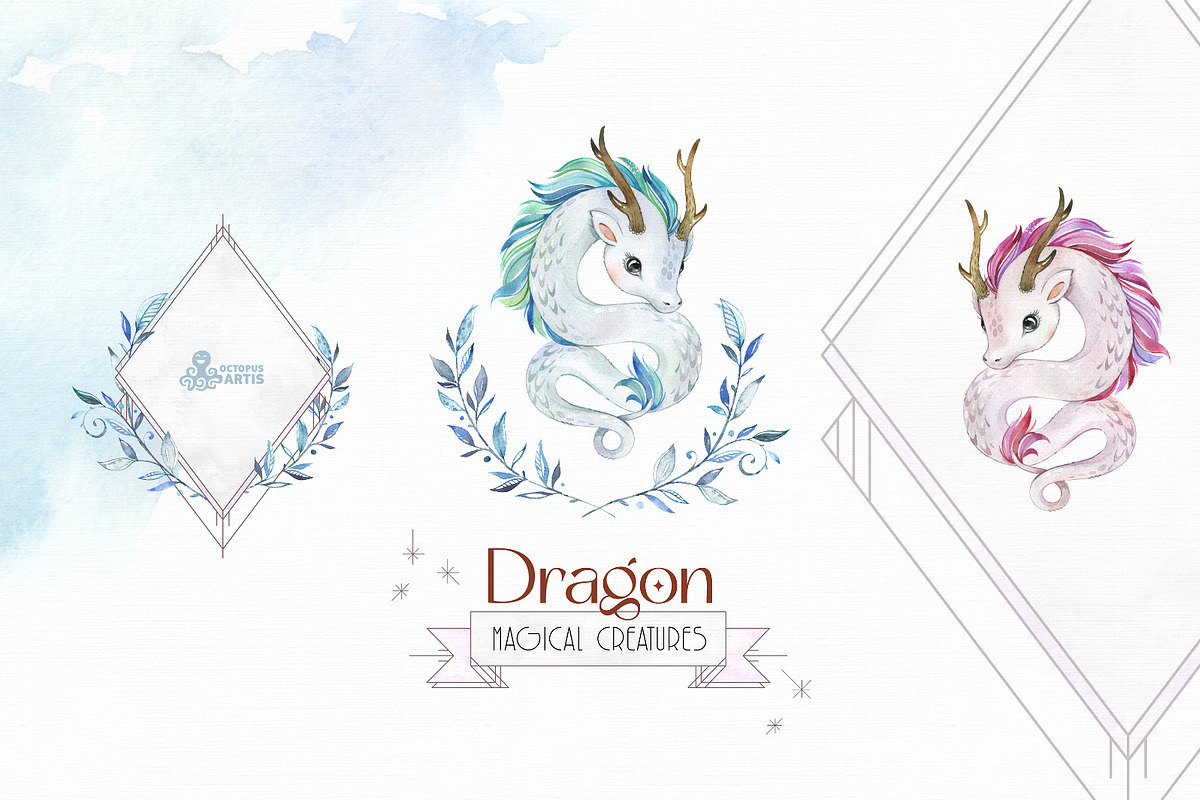 Magical Creatures Collection, an Illustration by OctopusArtis (Photo 2 of 9)