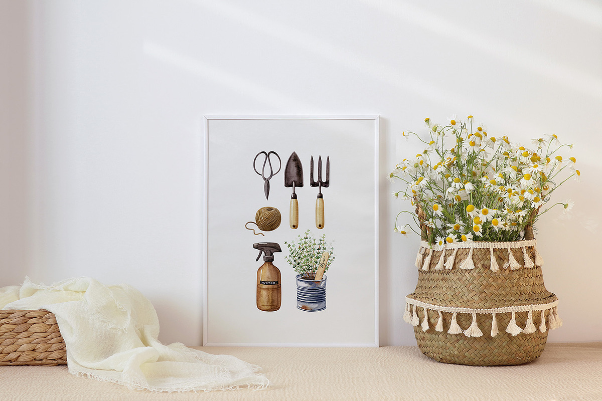 Home Garden watercolor collection, an Illustration by Natalia Fedorova (Photo 9 of 10)