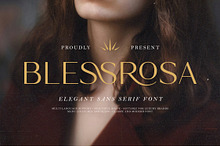 Blessrosa - Elegant Luxury Sans Font