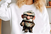 Whimsical Funny Grandpa Clipart, an Illustration by designcity5 (Thumbnail 5 of 5)