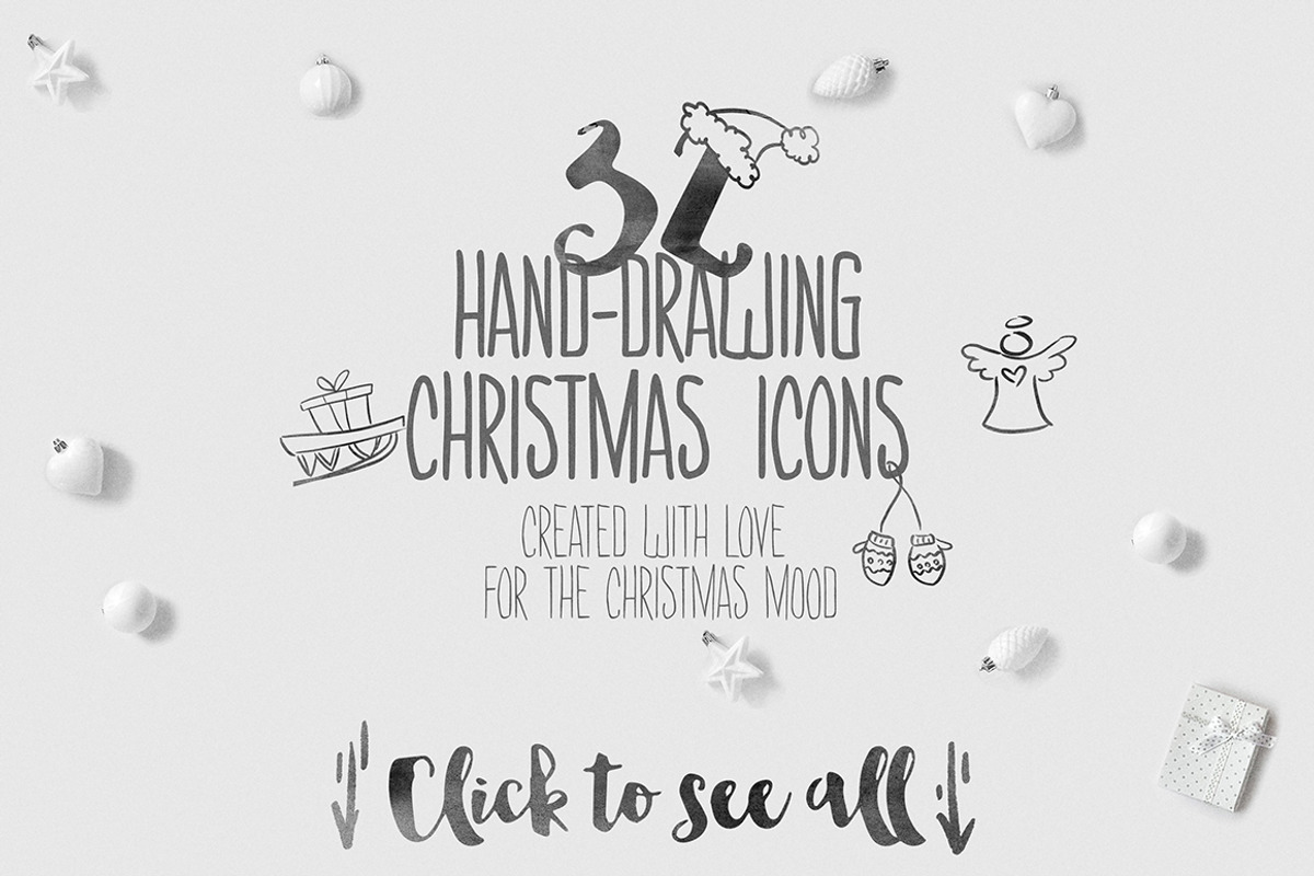 Christmas bundle hand-drawing icons, an Object Graphic by Ruslan Zelensky (Photo 3 of 5)