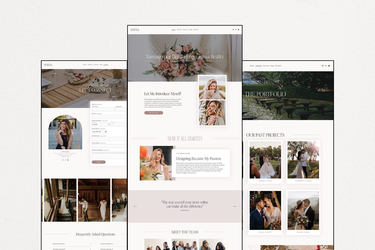 Squarespace Event Planner Website, a Squarespace Template by Breah Designs (Photo 3 of 10)