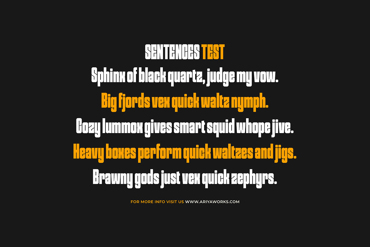 Badrock | Condensed Display Font, a Sans Serif Font by Ariya Works (Photo 6 of 9)
