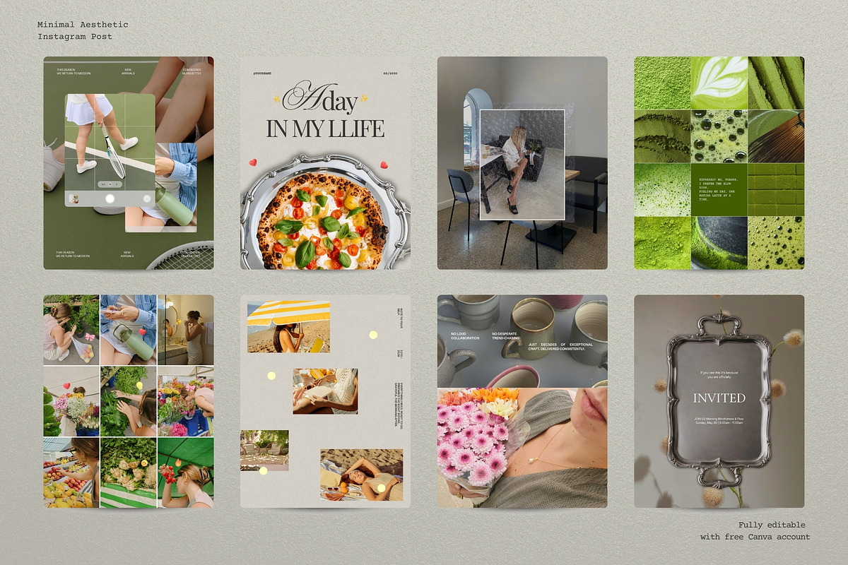 Aesthetic Paper Social Media Kit, a Social Media Template by Pani Temp. (Photo 6 of 14)