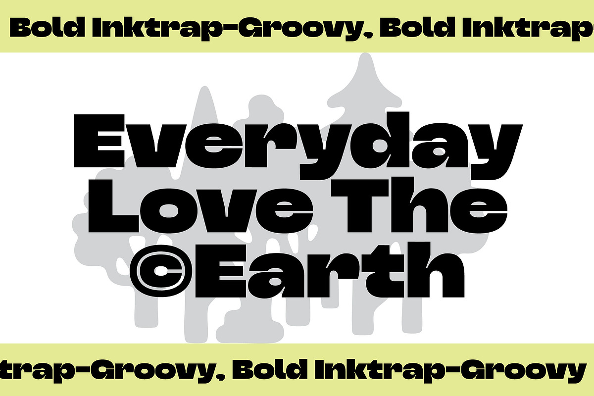 Triver - Bold Inktrap Font, a Sans Serif Font by limitype (Photo 3 of 12)