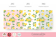Lemon Seamless Pattern, Yellow Lemon, an Illustration by Chonnieartwork (Thumbnail 3 of 5)