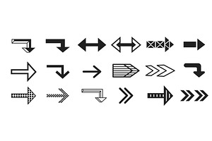 Narrow arrow sign set with, an Object Illustration by art PVP - market