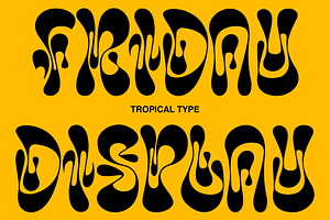 Friday Display Font, a Font by Tropical Type