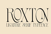 Roxton - Elegant Ligature Serif Font, a Serif Font by Surplus Type Co (Thumbnail 6 of 6)