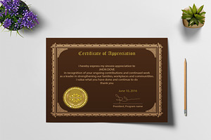 Appreciation Certificate Design