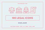 Legal Line Icons, an Outline Icon by Made by Made (Thumbnail 1 of 8)