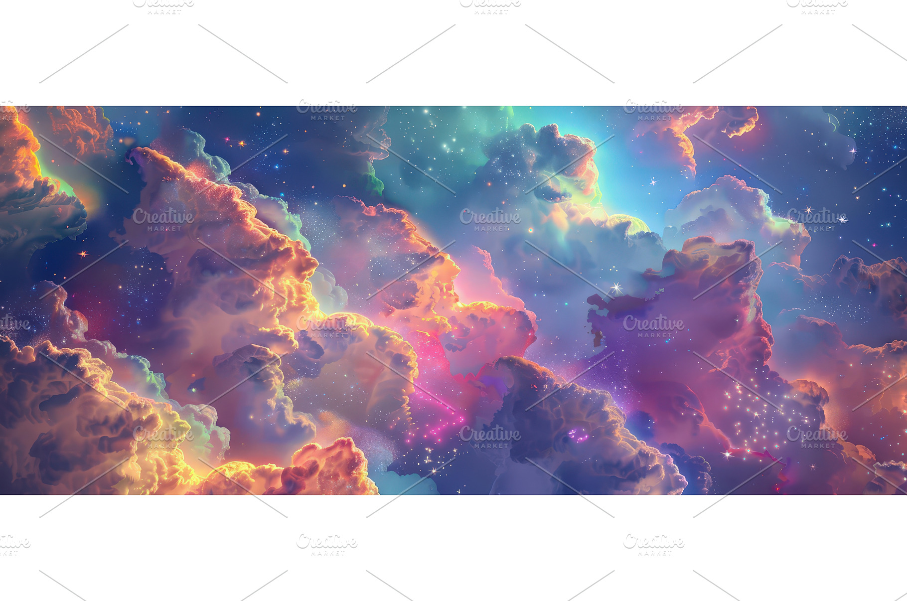 Fantasy Colorful Cloudscape with, an Abstract Photo by piter.goskov