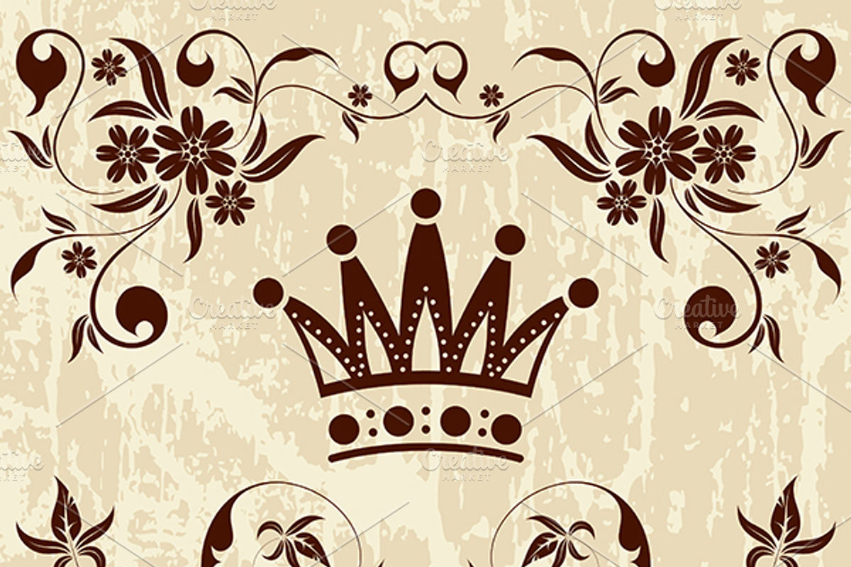 Collect Grunge Floral Frames, a Pattern Graphic by TAlex (Photo 3 of 7)