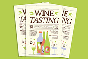 Summer Wine Tasting Flyer, a Flyer Template by Gumico Studio. (Thumbnail 2 of 3)