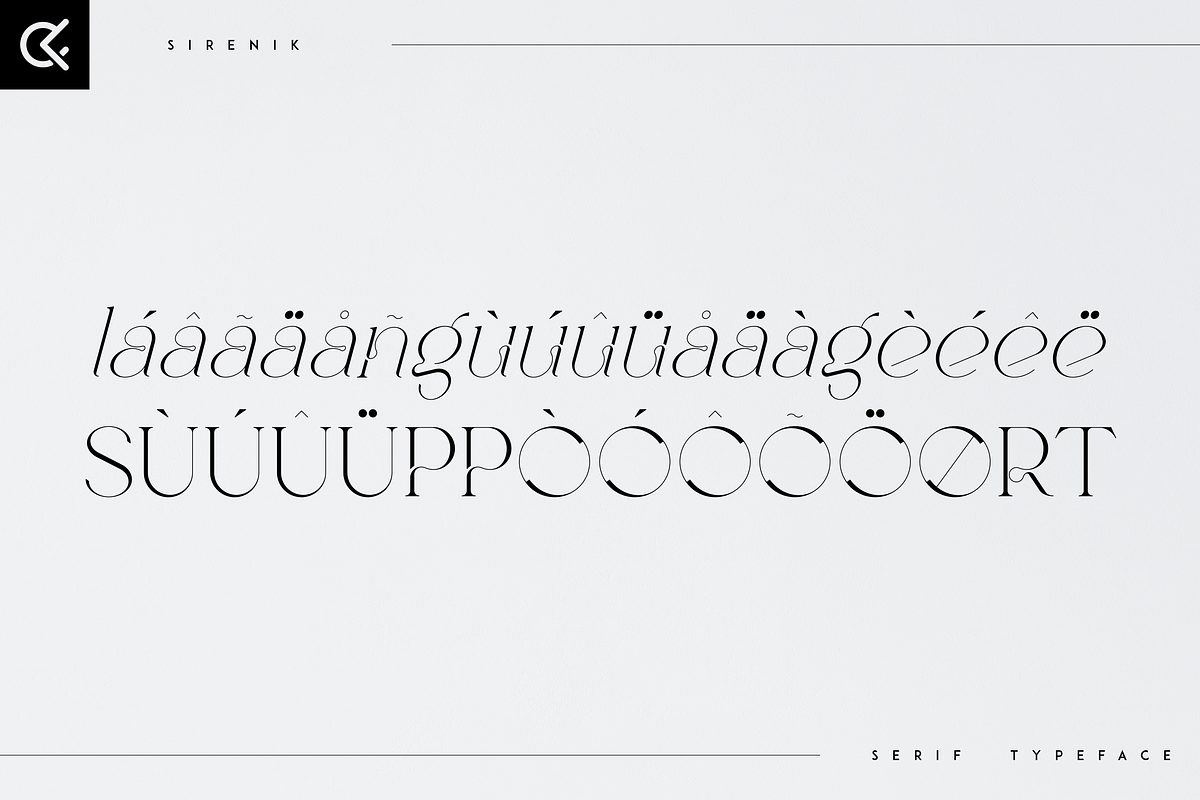 Sirenik - elegant serif typeface, a Serif Font by Only Fonts (Photo 10 of 11)