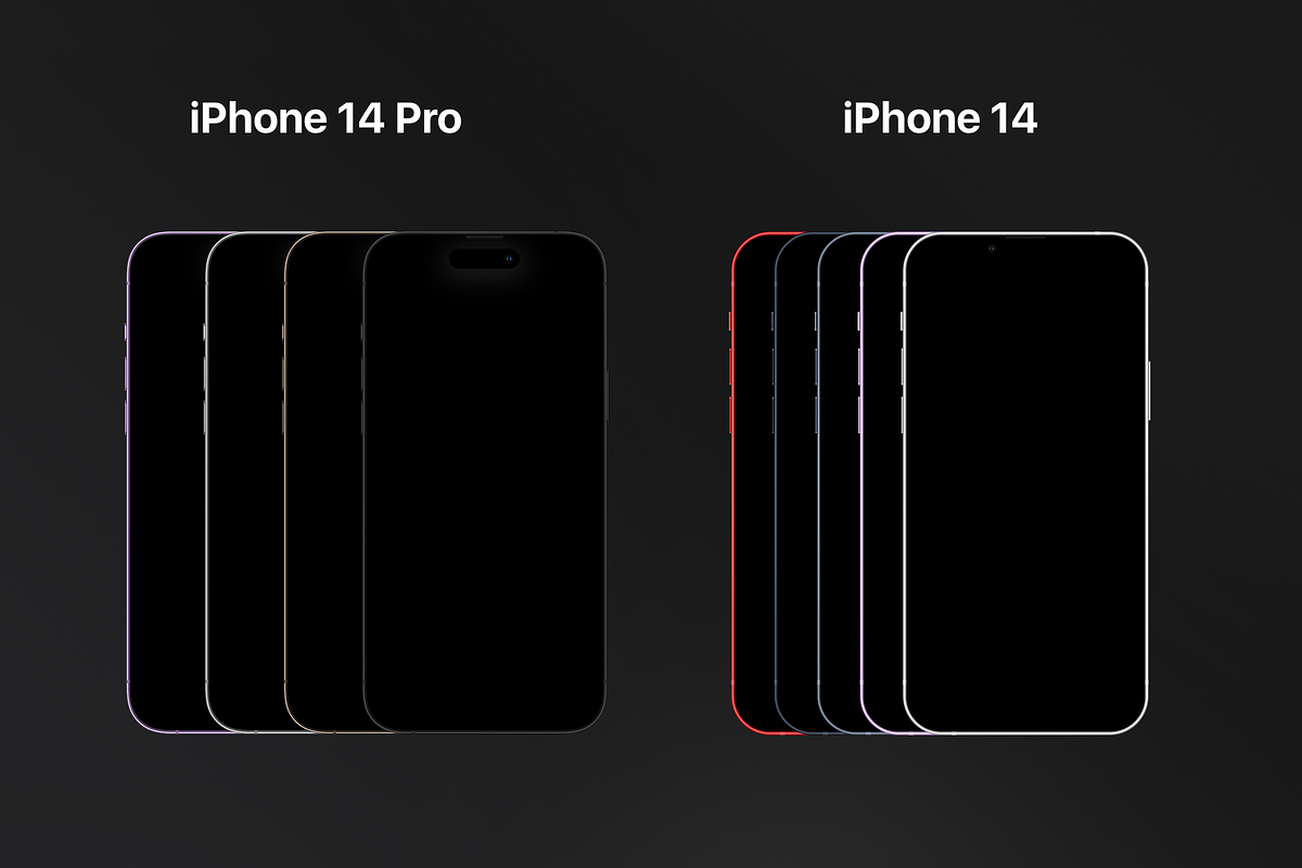 Hand Mockups iPhone 14 Pro & normal, an iPhone Mockup by Pierre Borodin (Photo 5 of 10)