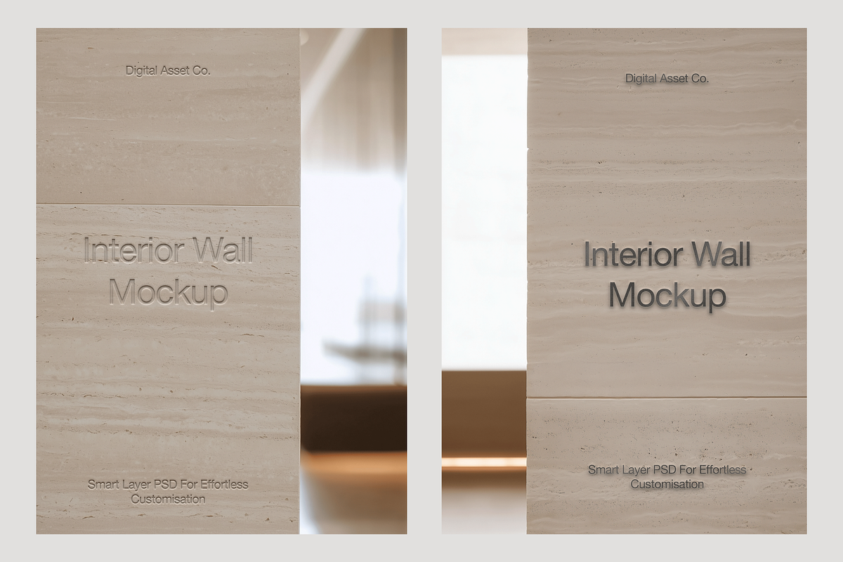 Office Wall Logo Signage Mockup Set, an Advertising Mockup by Digital Asset Co (Photo 2 of 6)