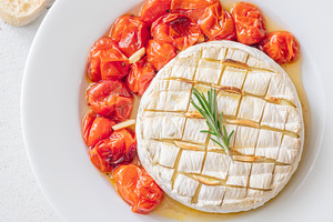 Baked camembert with rosemary, a Food & Drink Photo by Alexander Prokopenko