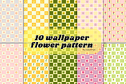 10 wallpaper flower pattern, a Pattern Graphic by byfloraison (Thumbnail 1 of 5)
