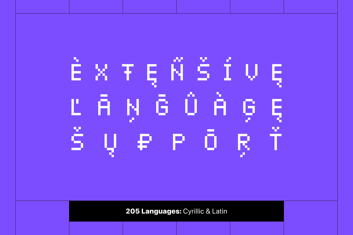 Spectacus Pixel Typeface (12 Fonts), a Sans Serif Font by alpercakici (Photo 3 of 14)