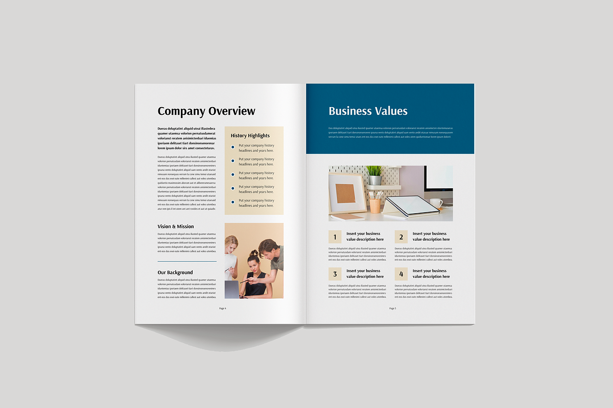 Brochure | Canva, MS Word, InDesign, a Brochure Template by Leaflove (Photo 3 of 10)