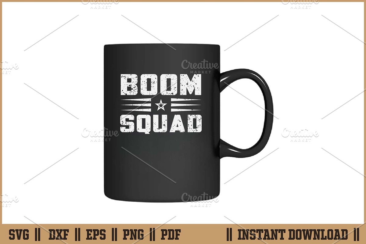 Boom Squad Explosive Team Theme SVG, an Illustration by Handy Arts Studio (Photo 3 of 3)