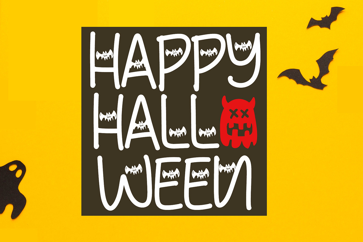 Bat Ghost, a Symbol Font by Letterafa Studio (Photo 2 of 5)