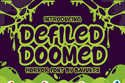 Defiled Doomed - Horror Font, a Handwritten Font by Bayuktx (Thumbnail 1 of 8)