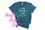 Bella Canvas TShirt Mockups On White, a Shirt Mockup by lock and page (Thumbnail 69 of 92)