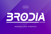 Brodia - Modern Logo Typeface, a Font by Rillatype (Thumbnail 1 of 7)