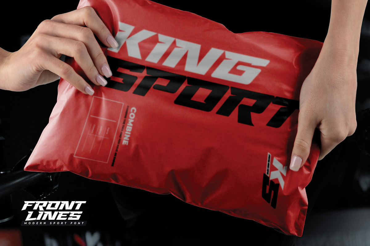 Front Lines - Modern Sport Fonts, a Sans Serif Font by Gassstype (Photo 5 of 10)