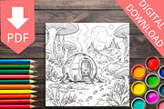 Alien Worlds Coloring Pages Bundle, a Brochure Template by LA Design (Thumbnail 5 of 10)