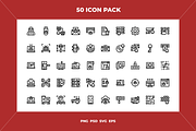 Cyber crime icons, an Outline Icon by Wencory (Thumbnail 1 of 2)