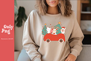 Retro Christmas Sublimation Bundle, a Seasonal Illustration by Libby Wishes (Thumbnail 7 of 13)