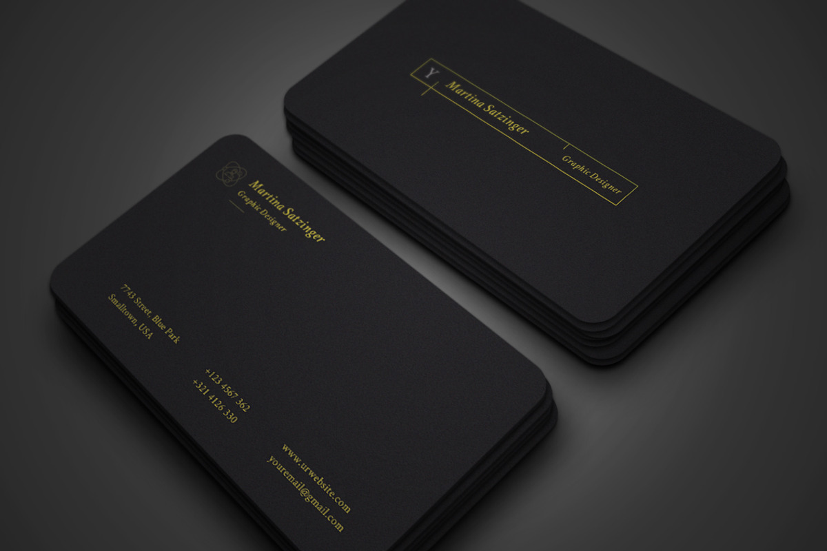Luxury Business Card, a Business Card Template by graphicsunday (Photo 1 of 5)