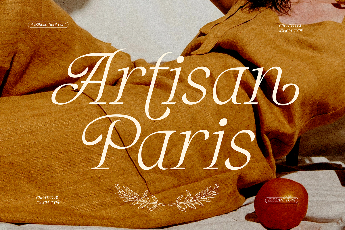Artisan Paris | Display Font, a Script Font by Jolicia Type (Photo 1 of 11)