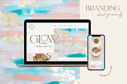 Golden Glow Abstract Backgrounds, a Texture Graphic by Carla Fern Designs (Thumbnail 7 of 10)