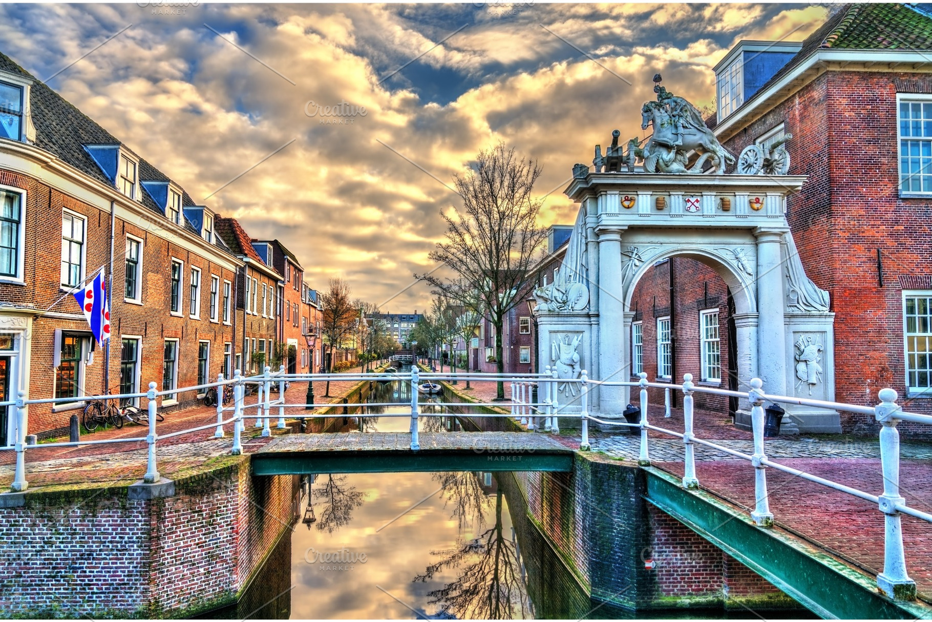 The Doelenpoort Gate in Leiden, the, an Architecture Photo by Leonid Andronov