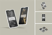 iPhone 14 Pro Clay Mockup, an iPhone Mockup by zpackcreative (Thumbnail 5 of 5)