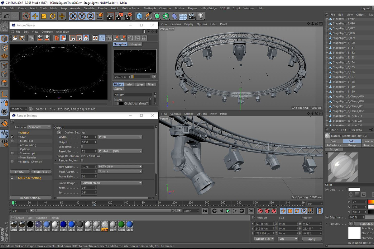 Circle Square Truss 700cm-StageLight, a Templates & Theme by akerStudio (Photo 18 of 21)